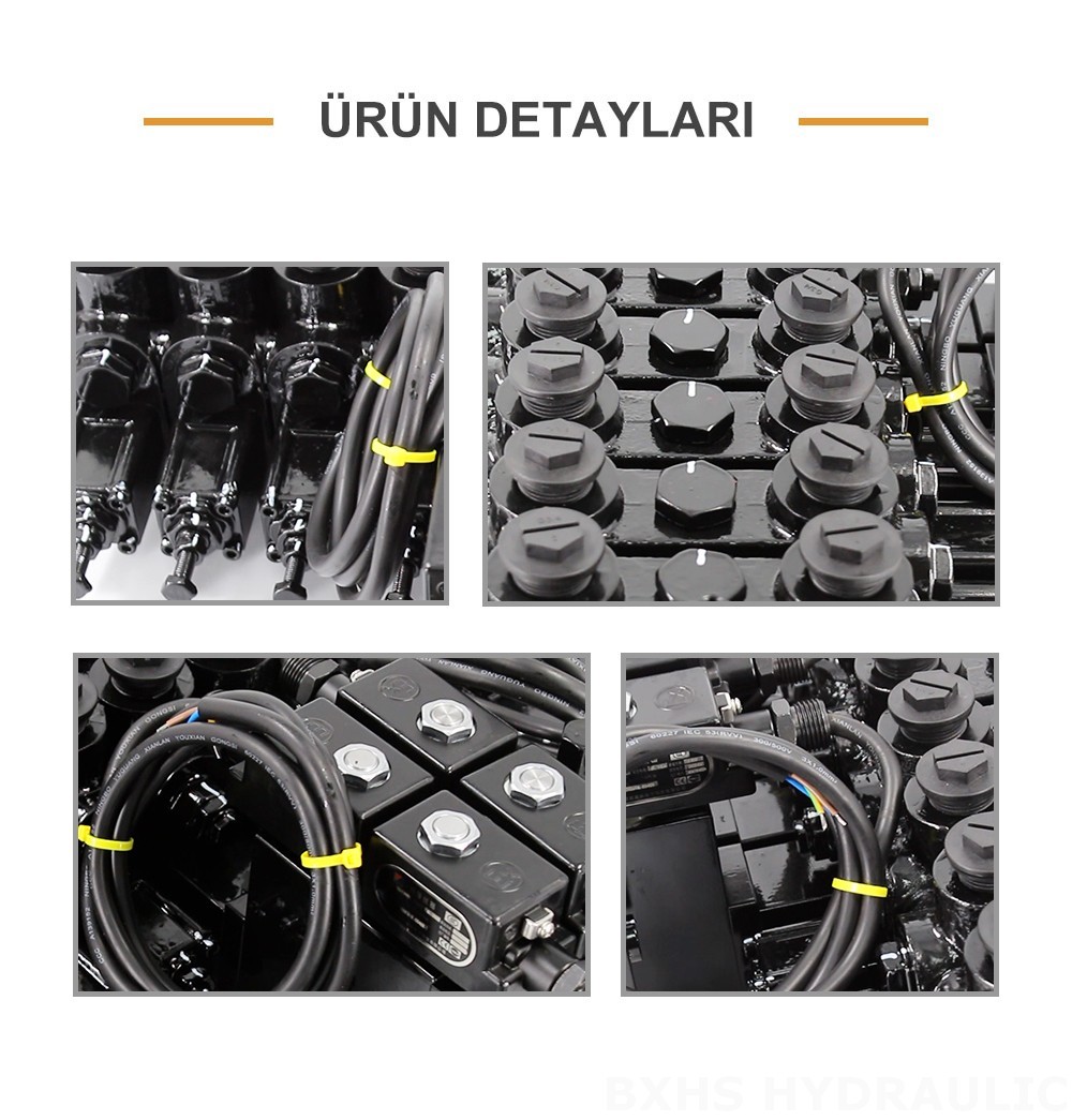 DCV150-10-NPT Manuel ve Elektro-hidrolik 10 Makara Kesitsel Yönsel Valf